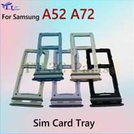 For Samsung A52 A72 Sim Card Tray Reader Socket Slot Holder replacement parts