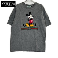 Gucci 565806 x Disney 灰色米奇老鼠T卹，L碼 [二手]
