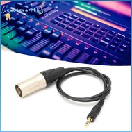 EMOTEMY 3.5mm to 3pin XLR Cable, 1/8inch TRS Male to 3pin XLR Male Locking Connector Balanced Audio 
