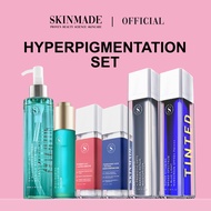 SKINMADE Hyperpigmentation Skincare Set Sunscreen Niacinamide Vitamin Serum Moisturizer Salicylic Ac