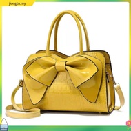 H0038 Handbag Shoulder Bag The Movie Crocodile Pattern Big Bow PU Leather With Strap