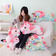 35/50/70cm Stuffed Toy Lying Rainbow Unicorn Flying Horse Pony Cuddly Toys Plush Toy Doll Birthday V