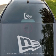 CFS197 New Era Cap Logo Stiker Sticker Vinyl Decal Stripes Cermin Depan Belakang Kereta Front Rear W