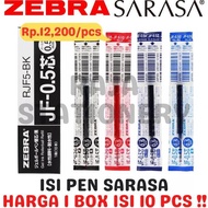 DISC PRICE - ZEBRA REFILL SARASA 0.5 0.7 REFILL SARASA PEN BLACK BLUE [10PCS]