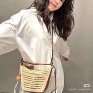 Loewe 拉菲草 mini hammock hobo28*17*9.5  98新肩帶塵袋