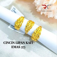 CINCIN LIPAN KAIT PASIR EMAS TULEN 375 CN KAIT PAHAT PASIR EMAS 375 CINCIN BAJET EMAS 375 SIMPLE FAS