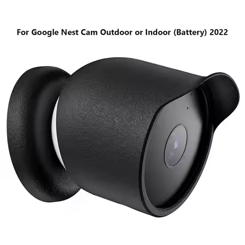 Protective Skin Cover Waterproof Silicone Case Cover for Google Nest Cam Outdoor Or Indoor (Battery)