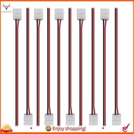 【pwlydc1g】50Pcs LED Tape Connector 2Pin LED Strip Accessories Connectors 8Mm for 2835 3528 5050 5730