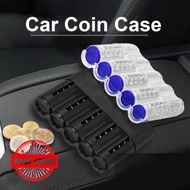 Transparent/black Car Coin Case Portable Coin Separation Coin Car Box Box E8G6