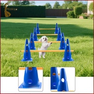 [kokiya] Dog Agility Hurdle Cone Set Cone And Pole for Basketball Exercise Jumps