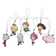 7 Deadly Sins Nanastu no Taizai The Seven Legendary Battle 7 Knights 7 Rubber Strap Authentic Japan.