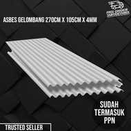 ASBES GELOMBANG | ASBES GELOMBANG 270CM X 105CM X 4MM TERBATAS