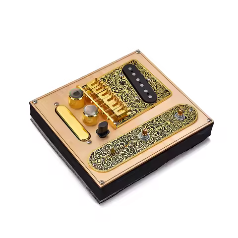 Electric Guitar Pickup 6 Strings Saddle Bridge Plate 3 Way Switch Control Plate Neck Pickup for Fend