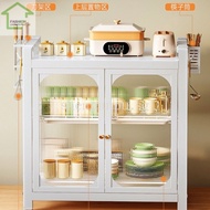 Table Sealed Cupboard Kitchen Household Double-Layer Small Cupboard Cup Dishes and Tableware Storage Rack Draining Rack Bhnl