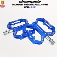 K-PEDC SHANMASHI SG-331 3-Bearing Bicycle Pedal 10CM Ultra-Light Alloy MTB Road Bike Pedals Anti-Sli