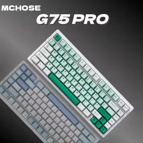 MCHOSE G75 Pro Wireless Mechanical Keyboard 75% Layout Gasket Mounted 5 Layers Dampening RGB Backlit