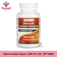 Best Naturals Natural Lactase Enzyme 9000 FCC ALU 180 Tablets