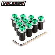 nxp-Universal 10PCS M5 5mm Windscreen Windshield Bolts Screw Kits For Kawasaki Z650 Z750 Z800 Z900 Z