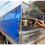 [SG Ready Stock] Lorry canvas raincover 10ft/14ft transparent rain cover/Self installation/LTA requirement/Rear rain cover