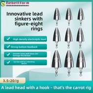 BEBETTFORM Fishing Weight Sinker, Multi-Weight Kit Weight Tube Plumb, Pendant Sinker 3.5g 5g 7g 10g 