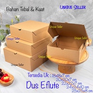 [Contents 10] Eflute Hampers Rice Cake Box 18x18x7 20x20x7 22x22x7 24x24x10 25x25x8 Plain Brown