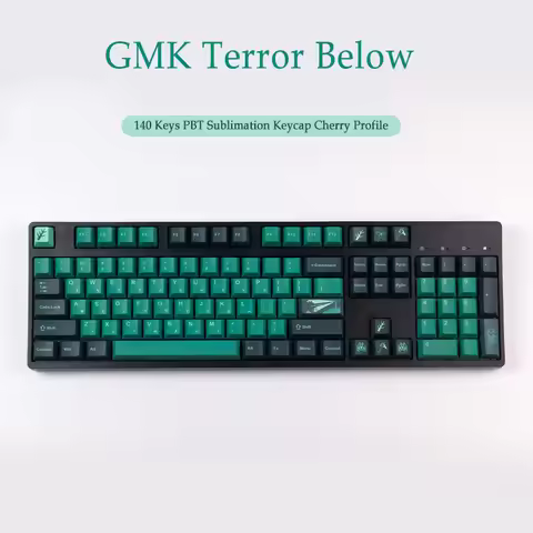 140 Keys GMK Terror Below Keycaps PBT Sublimation Keycap Cherry Profile For MX Switch With 3U 6.25U 