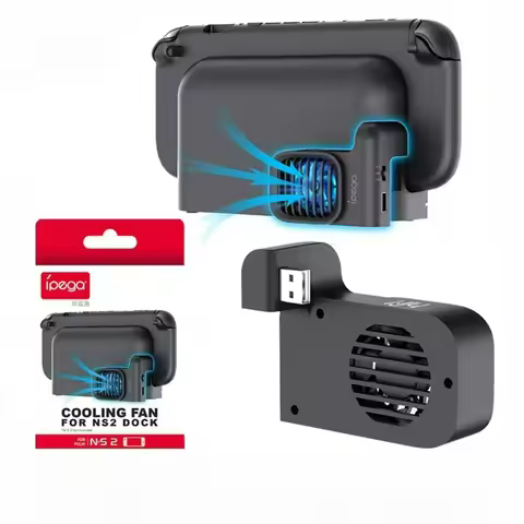 Cooling Fan PG-SW2206 for Switch 2 Dock,Adjustable Fan Speed,3 Buttons Control,Cool Down Accessories