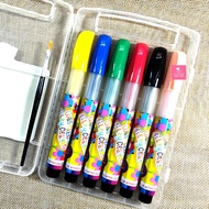 NDM Washable Silky Crayon 3-in-1 set of 6 colors + Bonus Brush / Paintmate Oil Pastel / Crayon