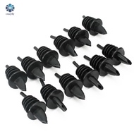 12 Pcs New Plastic Liquor Spirit Pourer Free Flow Wine Bottle Pour Spout Stopper