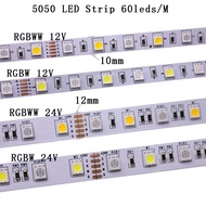 [WDB]❐℡❏ Dc12v 24v 5m 5050 60/120leds/m Rgb Cct Nw 4000k 5025 Led Strip Rgbw Rgbww White Rgb Led Lig