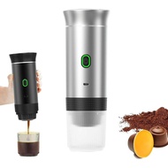 Portable Coffee Machine, 3 in 1 Portable Coffee Maker for Small Capsules, Large Capsules, Ground Cof