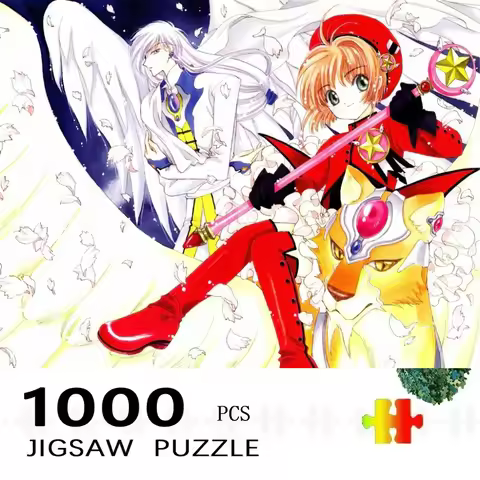 Adult Jigsaw Puzzle 500/1000 pcs Puzzle Sakura Card Captor Puzzle Decorative Painting Exercise Brain