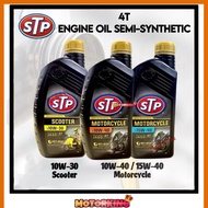 STP MINYAK HITAM 4 STROKE ENGINE OIL STP MOTORSIKAL SEMI SYNTHETIC 10W40 15W40 MINYAK HITAM 4T