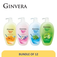 [Bundle of 12] GINVERA Natural Bath Shower Foam 950g [Body Wash]