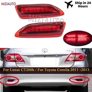 1 Pair LED Rear Bumper Reflector Light For Toyota Corolla 2011 2012 2013 For Lexus CT200h Tail Stop 