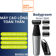 Máy Cạo Lông Toàn Thân Philips Bodygroom Series 5000 BG5025/40 Dành Cho Nam Chống Nước Kèm Phụ Kiện 