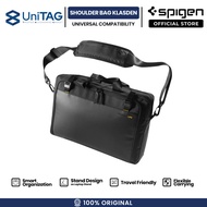SPIGEN Tas Selempang Bahu Laptop Business Bag Life Klasden Travel Friendly Black Sleeve by UniTAG