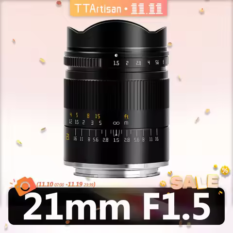 TTArtisan 21mm F1.5 Full Frame Wide Angle Camera Lens for Photography Sony E A7 A5000 NEX-3N Canon R
