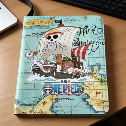 Anime One Piece Luffy Photo Album Card Binder Roronoa Zoro Ace Zipper Book 400/900 Pocket Holder TCG