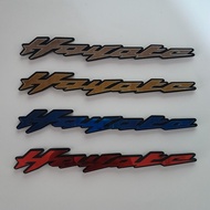 emblem 3 dimensi suzuki hayate variasi suzuki hayate logo akrilik body samping suzuki hayate