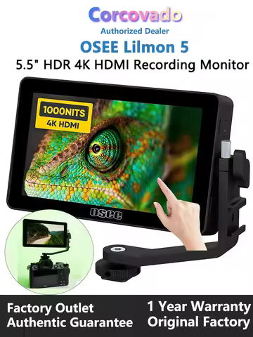 OSEE Lilmon 5 5.5 Inch Touch Screen Camera Field Monitor,High Bright 1000nit 1920x1080 Director AC M