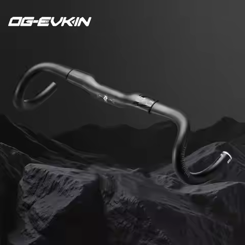 OG-EVKIN Gravel Carbon Handlebar 16° 31.8mm Full Internal Cable Road Bike Bar 380/400/420/440mm 112m