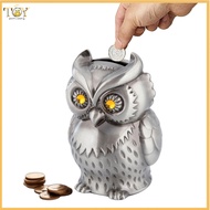 deveodo Animal Coin Bank Children Coin Saver Realistic Owl Piggy Bank – Cute Animal Money Saving Box