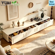 Yuri White 180CM Kabinet TV wooden Up to 65/75 inch TV cabinet adjustable Storage cabinet with drawe