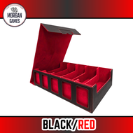 【Morgan Games】[Ready Stock] Premium PU Leather 5-Drawer Card Storage Case | TCG Organizer Box
