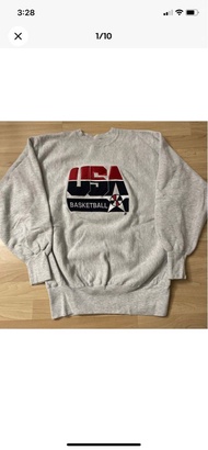 Vintage Champion Reverse Weave Sweatshirt USA Basketball Dream Team Size XL