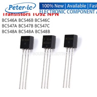 (10pcs) Transistor BC546A BC546B BC546C BC547A BC547B BC547C BC548A BC548A BC548B TO92 NPN