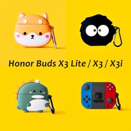 for Honor Earbuds X3 Lite Case / Earbuds X3 / Earbuds X3i, Silicone Anime Cartoon Cases Cute Cover f