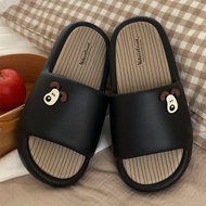 รองเท้าแตะคู่รักลายสุนัข รองเท้าแตะกลางแจ้งแบบลำลอง ฤดูร้อน แฟชั่น ลายสก็อต รองเท้าแตะ EVA พื้นรองเท