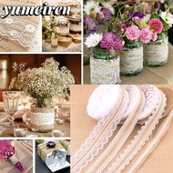 YUMEIREN 2M Burlap Ribbon Party Supplies Fashion  Natural Hessian